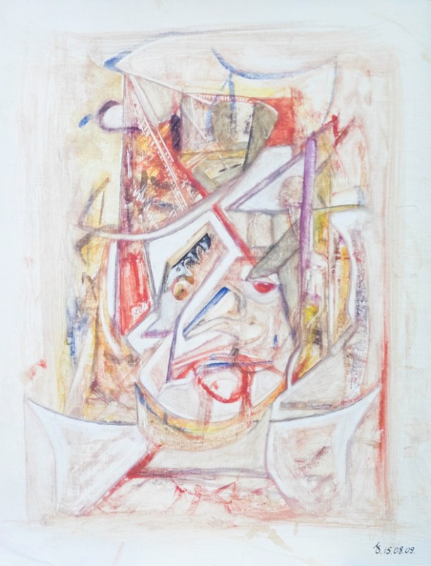 aquarelle s/papier enduit à la colle de peau. 25x32 cm. 2015.