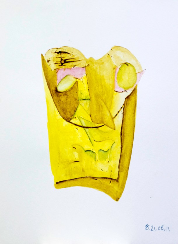 aquarelle et encre s/Ingres 24x32. 21/06/2011.