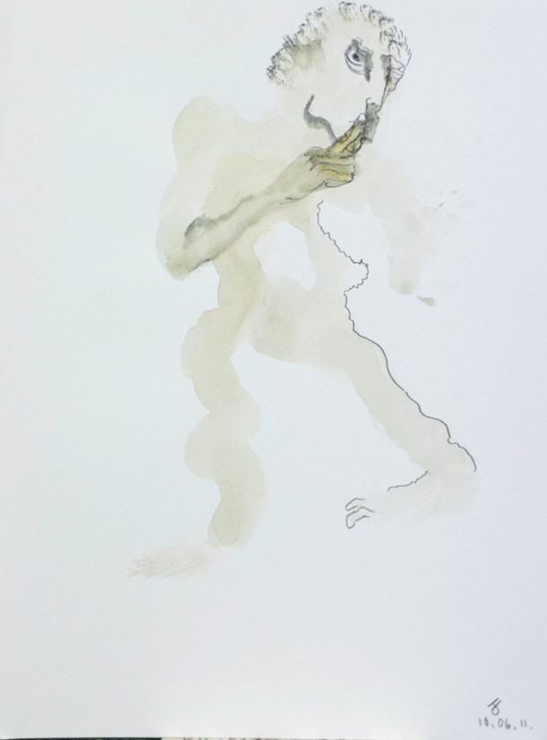 Aquarelle s/Ingres 24x32. 10/06/2011.