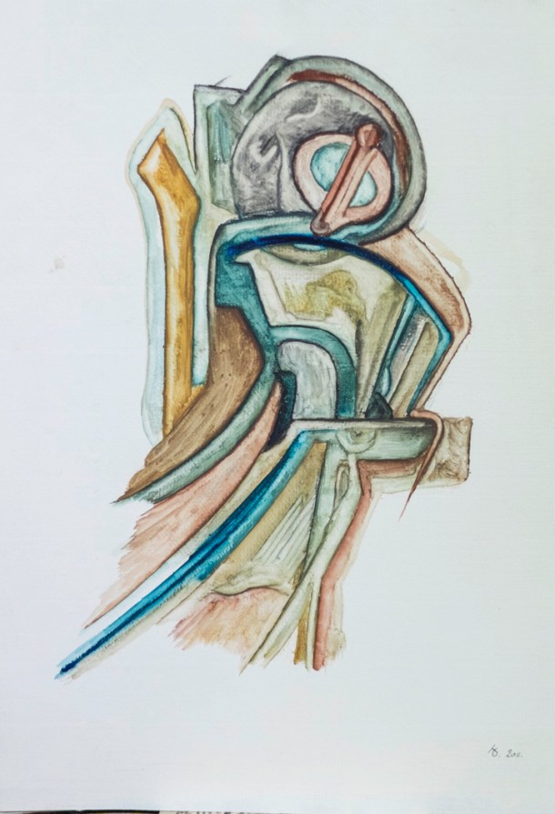 aquarelle s/Ingres 24x32. 2011.