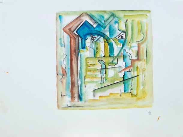 Aquarelle 24x32 cm. non daté.