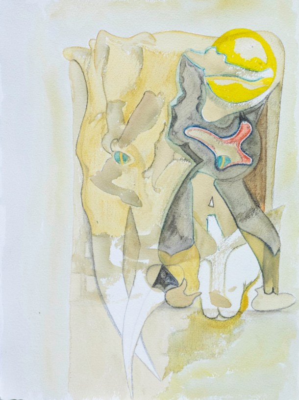 Aquarelle 28x38 cm. 2015. signé au dos.