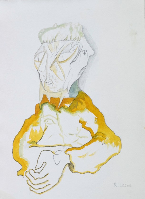 aquarelle et encre s/Fabriano 200g.  15/10/2015.