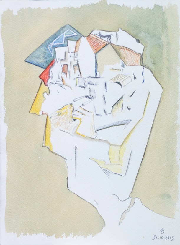 aquarelle s/arches 300g.  28,5x38,5 cm. 31/10/2015. 