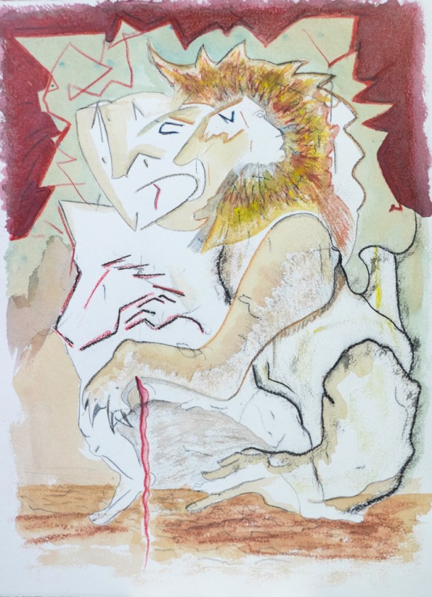 aquarelle et ebcre s/arches 300g. 28x38 cm. 2015.