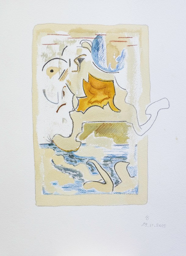 aquarelle, encre et café s/arches 300g. 28,5x38,5 cm. 29/11/2015.