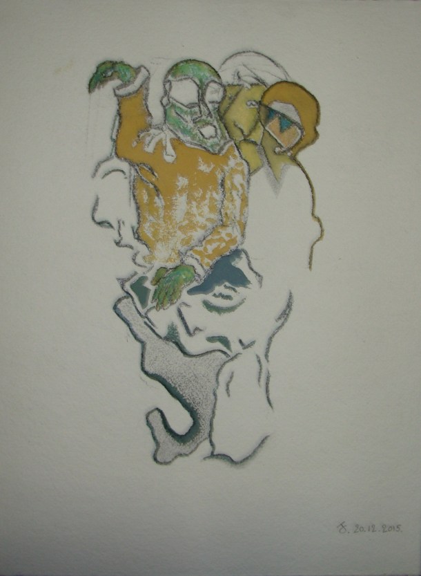 aquarelle 25x33 cm.                            20/12/2015.