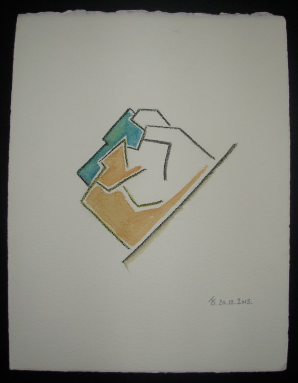 aquarelle     25x33 cm.                         20/12/2015.