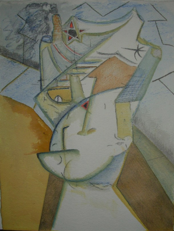 aquarelle encre et graphite. 24,5x33 cm. 17/01/2016.