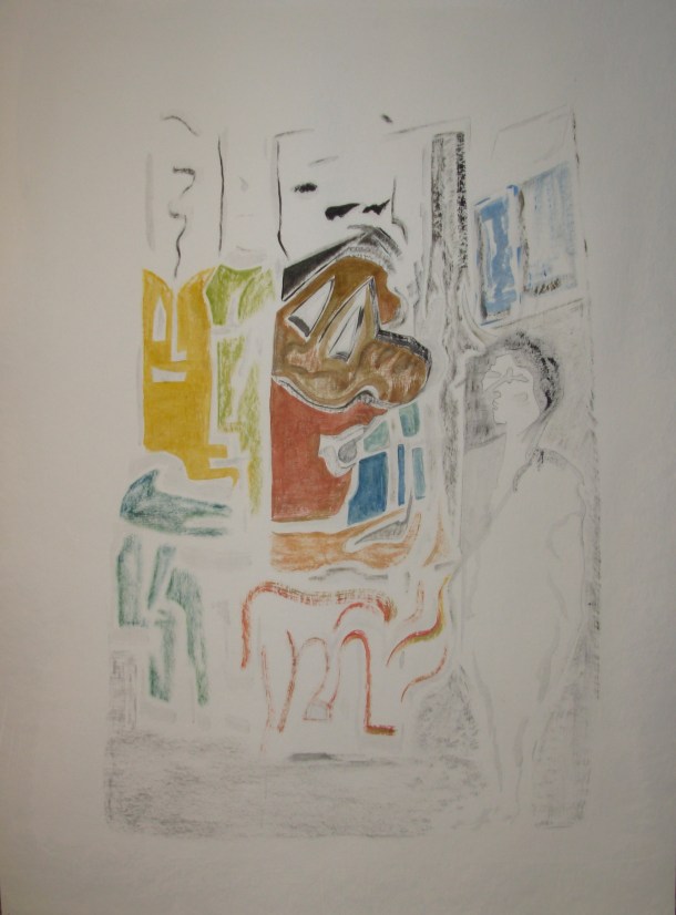 huile s/papierDe Geerts 500g. 60x80 cm.
