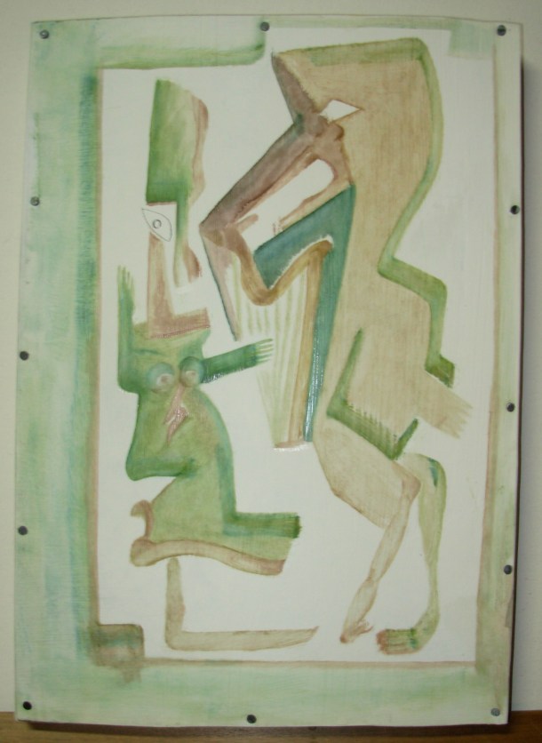 huile s/carton enduit monté sur bois. 25x36 cm. 18/02/2016.