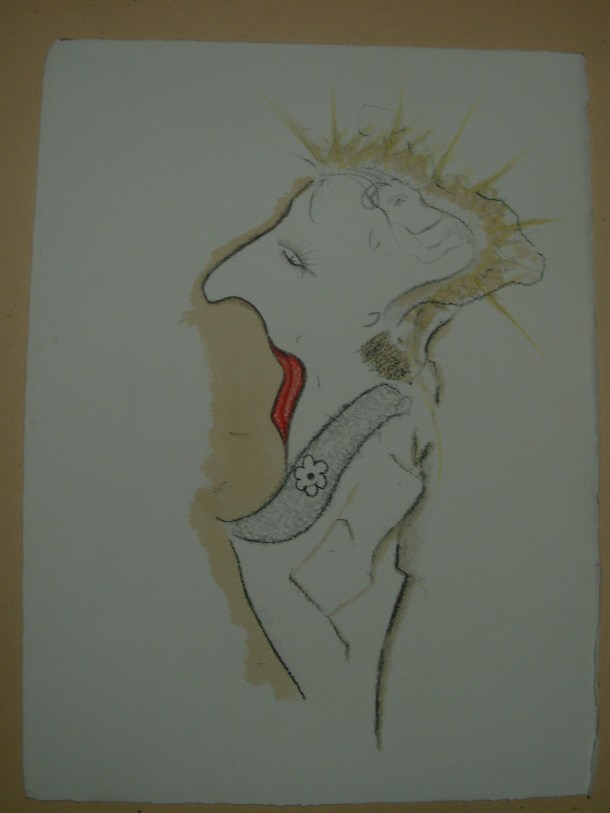 Aquarelle et encre s/arches 300 g. 28,5x38,5 cm. 13.03.2016.