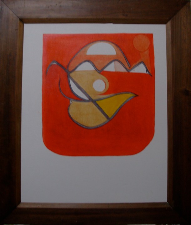 huile s/bois marouflé de toile.  60 x 75,5 cm. 25.03.2016. 