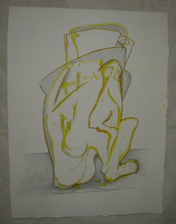 encres et crayons s/papier. 24,5 x 33 cm. 01.04.2016.