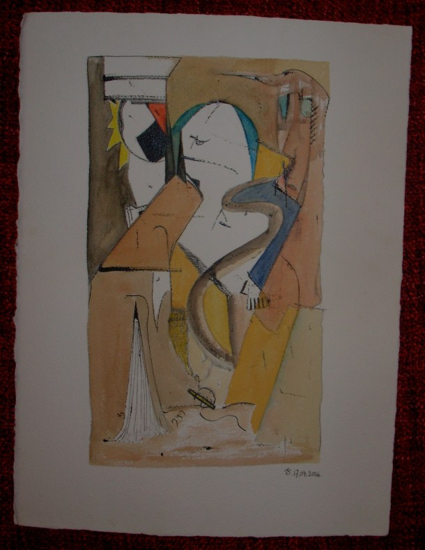 aquarelle et encres s/arches 300 g. 28,5 x38,5 cm. 17.04.2016.