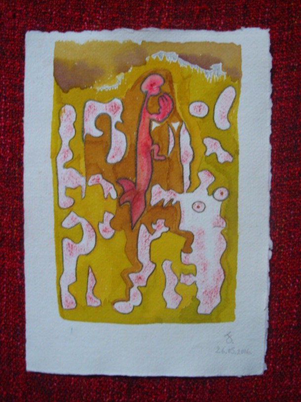 aquarelle et encre s/papier. 21 x 30 cm. 26. 05. 2016.