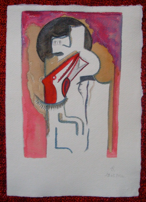 aquarelle et encre s/papier 21 x 30 cm. 28. 05. 2016.