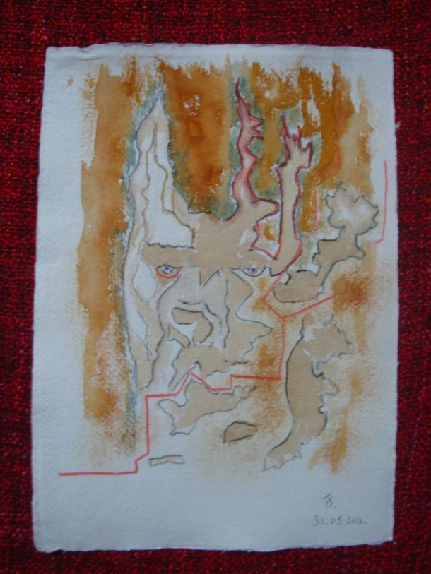 aquarelle et encre s/papier 21 x 30 cm. 31. 05. 2016.