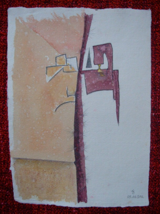 aquarelle et encre s/papier 21 x 30 cm. 05. 06. 2016.