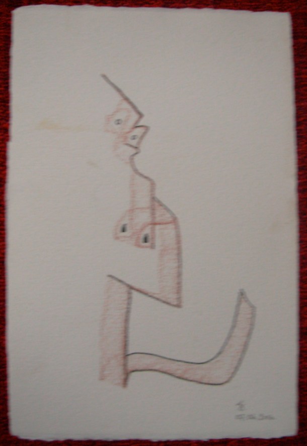 sanguine grasse et pierre noire s/papier 20,5 x 30,5 cm. 07. 06. 2016.