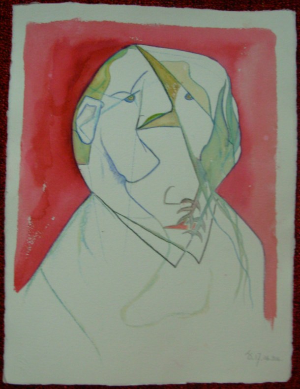 aquarelle et encre s/papier 30,5 x 40,5 cm. 17. 06. 2016.