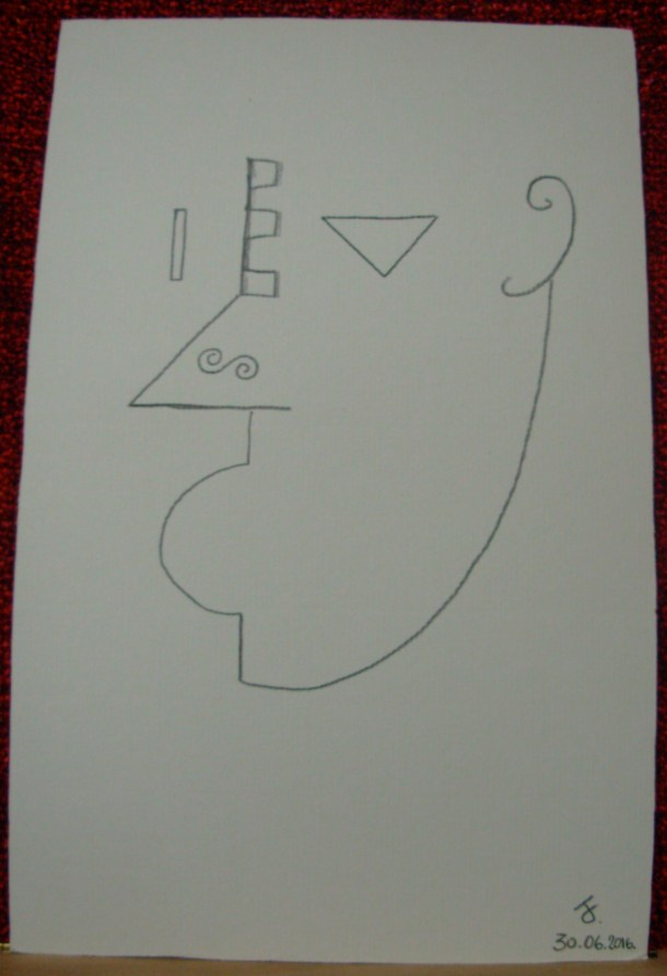 crayon "Negro" s/carton Ingres. 19,5 x 30,5 cm. 30. 06. 2016.