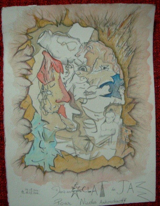 aquarelle s/arches 300 g. 28,5 x 38,5 cm. 14. 07. 2016. 18.07.2016. Collection privée.