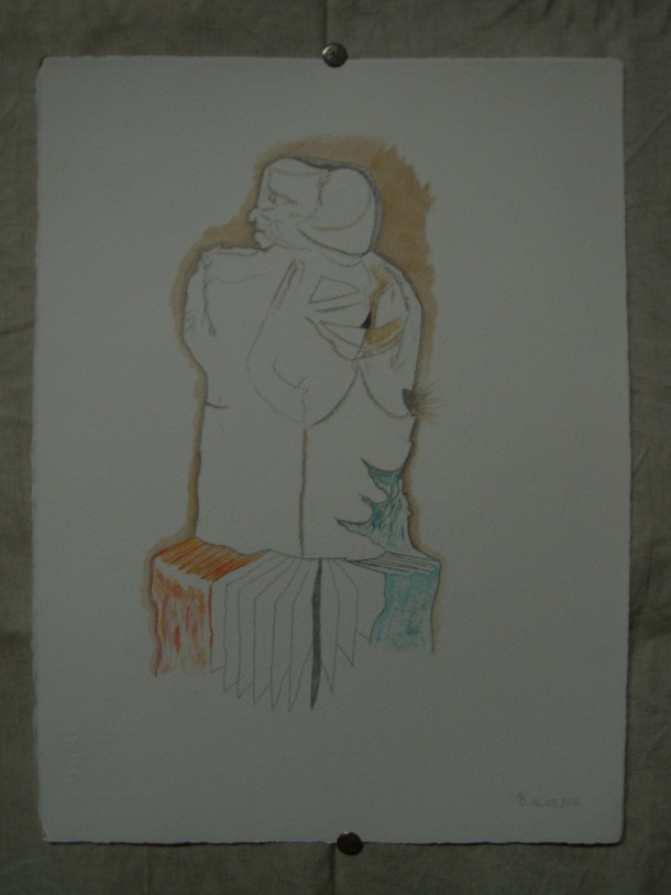 aquarelle et crayon s/arches 300g. 28,5 x 38,5 cm. 06. 08. 2016.