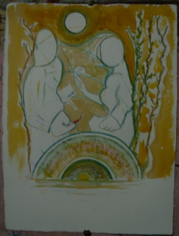 Encre, aquarelle et café s/arches 300g. 28,5 x 38,5 cm. 17. 09. 2016.