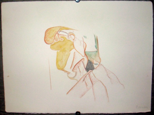 sanguine grasse et aquarelle s/ Fabriano. 28,5 x 38,5 cm. 26. 10. 2016.