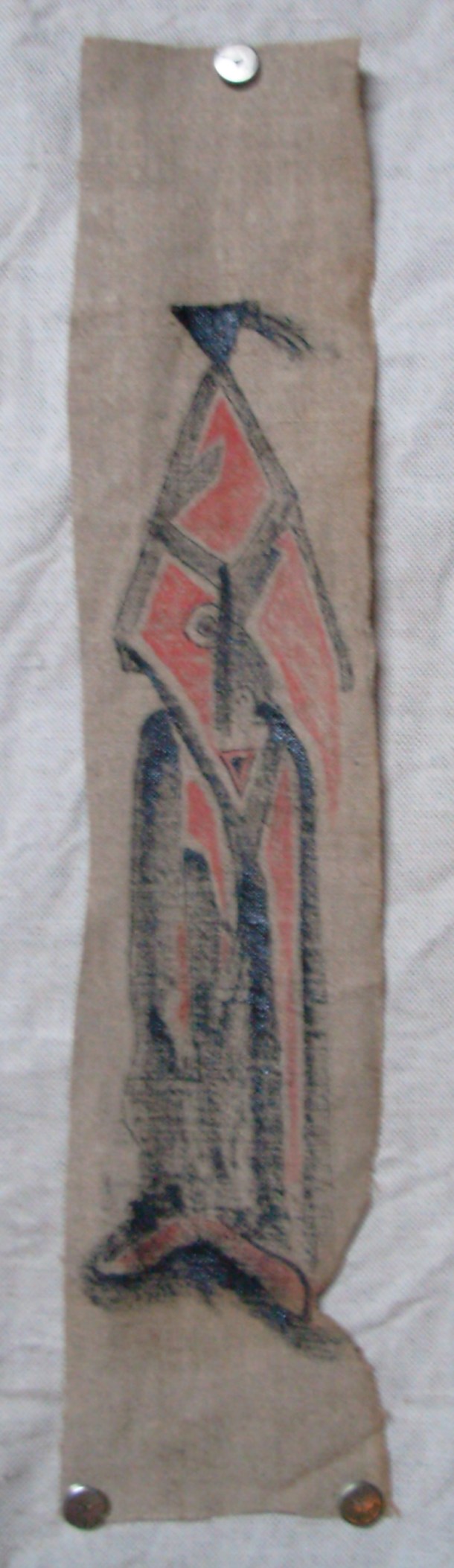 huile s/toile écrue. 8 x 40 cm. 03. 12. 2016.