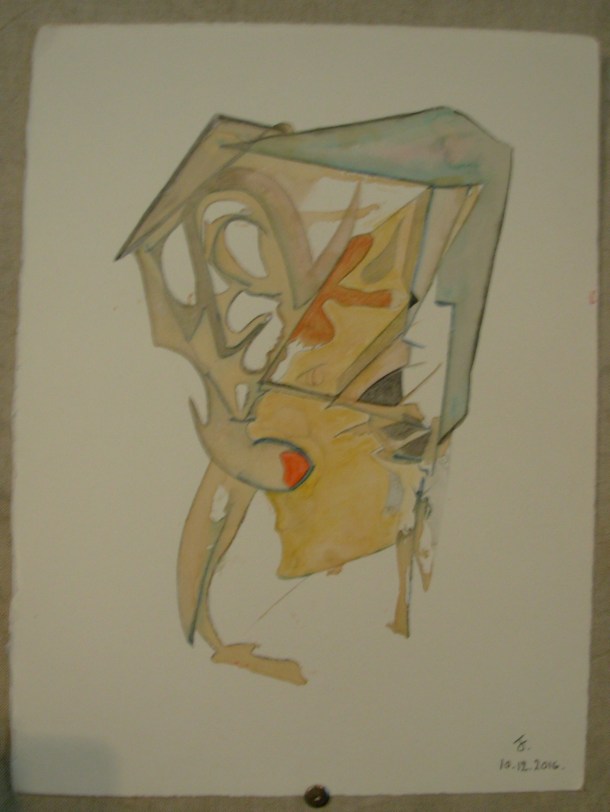 aquarelle et encre s/Fabriano. 28,5 x 38,5 cm. 10. 12; 2016.