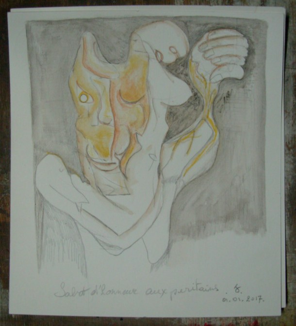 aquarelle et crayon s/Fabriano 300 g. 18 x 20 cm. 01. 01. 2017.