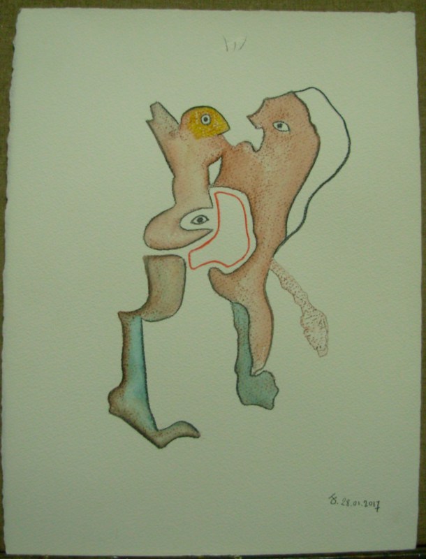 aquarelle s/arches 300 g. 28,5 x 38,5 cm. 28. 01. 2017.