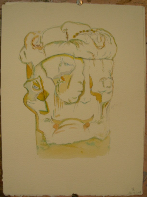 aquarelle et encre s/fabriano 300g. 28 x 38 cm. 23. 02. 2017.